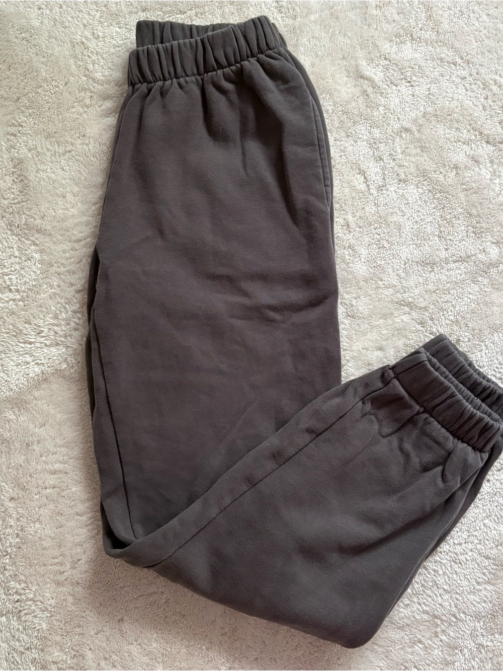 Brandy Melville Dark Charcoal Elastic Waist Jogger Pants